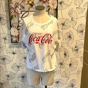 Coca-Cola White Graphic T-Shirt